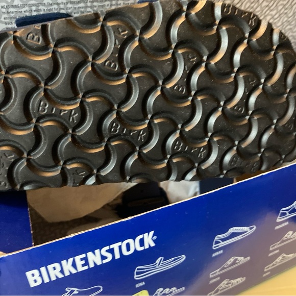 Womens Birkenstock Dark Blue Buckle Sandals NWT NIB SZ 39 8-8.5 - Picture 4 of 12
